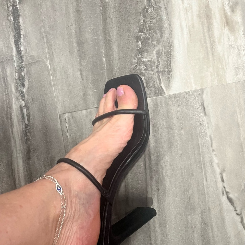 Elegant Black Strappy Heels